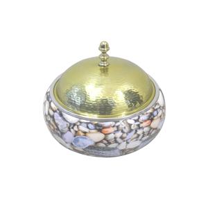 Restaurant Hotel Dining <b>Table</b> Top Casseroles Serving Hot Pot Best Quality Enamel Printed Finishing Casserole Serving Hot Pot - Product Image 2