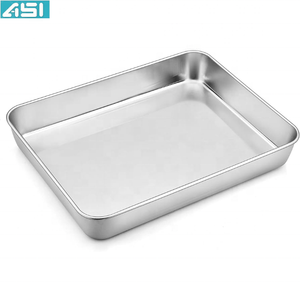 Precio de fábrica personalizado Lasagna Pan Acero inoxidable para servir Lasgna Calidad Premium Utensilios de cocina resistentes a los arañazos restaurante - Product Image 4