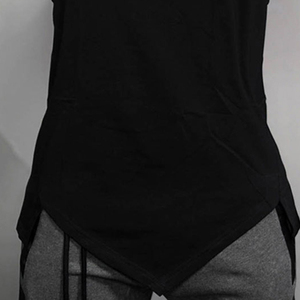 Camiseta de entrenamiento personalizada de peso pesado para hombre, camiseta ajustada para Fitness, ropa deportiva para gimnasio, camiseta sin mangas, ropa de gimnasio, entrenamiento - Product Image 4