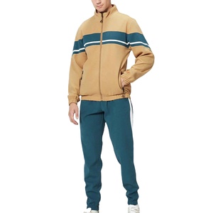 Ropa deportiva de alta calidad, conjunto de chándal de entrenamiento de tejido técnico para gimnasio y fitness para hombre, conjunto de chándal transpirable de dos piezas para hombre. - Product Image 1