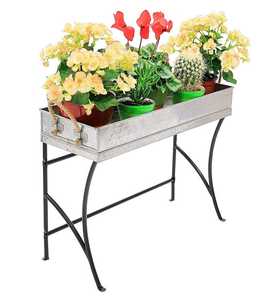 Maceta de metal galvanizado hecha a mano lujosa al por mayor, macetas de flores de diseño creativo para jardín y hogar de la mejor calidad - Product Image 6