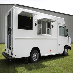 Camion de restauration entièrement équipé, chariot de restauration rapide avec café, crème glacée, hot-dogs, frites, cuisine mobile en fibre de verre - Product Image 2