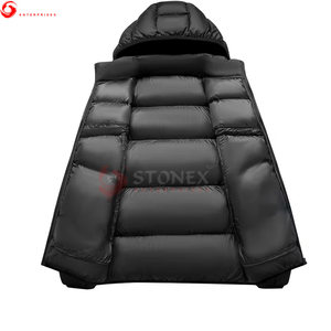 Chaqueta Acolchada para Hombre con Capucha y Cremallera, Informal, de Alta Calidad, al Mejor Precio, al por Mayor, Cortavientos, Ecológica, para Invierno - Product Image 3