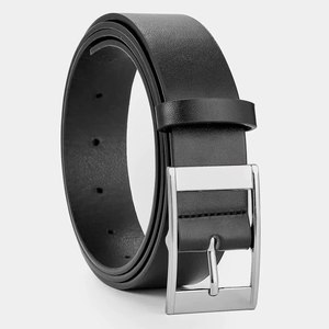 Ceinture en cuir de peau de vache véritable de haute qualité pour hommes avec boucle en métal automatique Style décontracté - Product Image 2