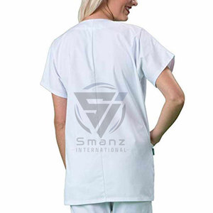 Uniformes Médicos Unisex Personalizados OEM, Uniformes de Hospital Hechos en Fábrica, Trajes Médicos de Lona de Algodón, Pijamas, Pantalones Deportivos, Tops con Cuello en V - Product Image 4