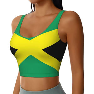 Soutien-gorge de sport respirant simple pour femmes, sublimation, séchage rapide, sans couture, gym, yoga, course à pied, jogging, maintien élevé, extensible dans les quatre sens - Product Image 2