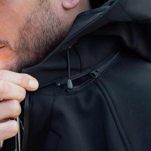 Sweat à capuche à coque souple pour moto durable sweat-shirt d'équitation respirant doublé de kevlar Doublure en maille Doublure thermique amovible - Product Image 5