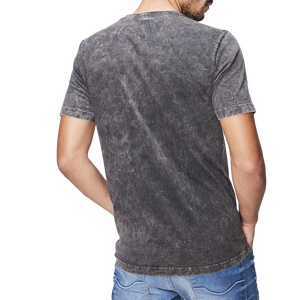 Camiseta de verano de algodón orgánico 100% para hombre, logotipo bordado personalizado, ropa informal transpirable de alta calidad, manga corta, punto de 180g - Product Image 3