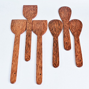 Outils de cuisine polyvalents et gadgets spatule à noix de coco spatules en bois de coco naturel pour la cuisson des aliments - Product Image 5