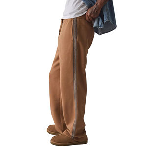 กางเกงวอร์มผ้าคอตตอนเนื้อเรียบสำหรับผู้ชายสำหรับฤดูหนาวกางเกงวิ่งแบบลำลองแห้งเร็วเนื้อผ้าระบายอากาศได้ดี - Product Image 3