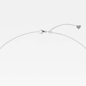 Collier de mode avec diamant rond de 2,00 carats cultivé en laboratoire, centre incurvé, fabriqué à la main, or blanc, jaune ou rose 14 carats, taille personnalisée - Product Image 3