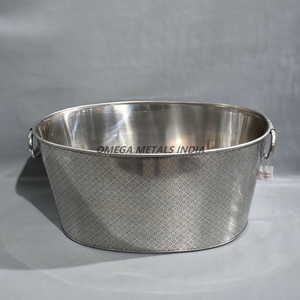 Enfriador de bebidas de acero inoxidable de gran capacidad y enfriador de vino Cubo de hielo duradero para mantener las bebidas frías en las fiestas - Product Image 1