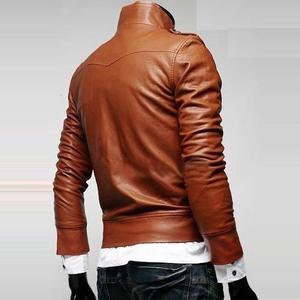 Veste en cuir d'agneau de luxe, style minimaliste élégant, style streetwear, sensation légère, veste pour homme - Product Image 5