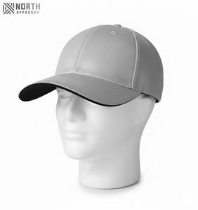 Casquette de baseball brodée à 6 panneaux en gros, design sportif et tendance, casquette personnalisée pour papa, broderie 100% polyester, boucle métallique à l'arrière - Product Image 4