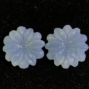 Ópalo azul hecho a mano flor cortada piedra preciosa Natural ZAHARA GEMS 10x10mm 10-13ct CAMBIO DE Color óptico alta calidad paquete a granel joyería - Product Image 1