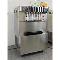Machine à crème glacée molle 7 saveurs 60-65L/H Verticale en acier inoxydable Usage commercial Machine à dessert glacé Haute capacité ICM-395