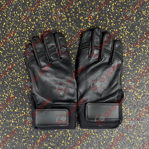 Gants de frappe de baseball en cuir véritable de couleur orange avec logo personnalisé, équipement sportif personnalisable, gants de baseball à poignet court - Product Image 6