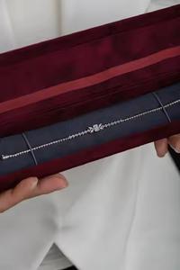 สร้อยข้อมือเทนนิสประดับเพชรสีทอง14K ประดับเพชรเม็ดกลมตัดเพชรโมอิสสร้างความสดใสสำหรับผู้หญิงและเด็กผู้หญิง - Product Image 5