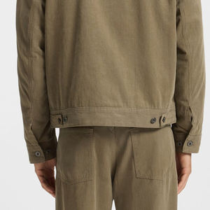 Veste en jean pour homme de haute qualité, décontractée, avec fermeture éclair, design élégant avec logo personnalisé pour les acheteurs en gros à prix avantageux - Product Image 6