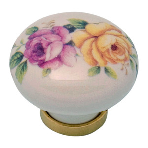Pomoli in Porcellana Tondo con Base F/21 (pz.2) - Product Image 1
