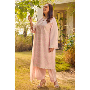 Conjunto de Traje de 3 Piezas Bordado para Mujer con Dupatta de Chifón Bordado PM-52087 - Product Image 3