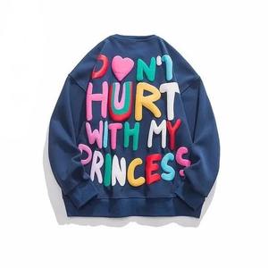 Nueva venta al por mayor liso 100% algodón en Blanco polar cuello redondo sudadera hombres diseño personalizado sudadera para logotipo personalizado - Product Image 2