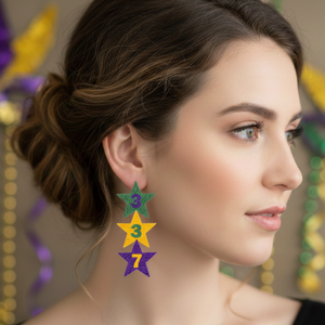 Nouvelles boucles d'oreilles pendantes/clous personnalisables en perles de verre et strass pour femme, collection AP CURATED COUTURE, pour la Saint-Patrick - Product Image 6