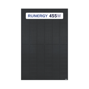 Panneau solaire monocristallin noir bifacial à double vitrage de type N Runergy 455W - Product Image 1