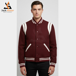 Wholesale Private Label High Quality Eco-Friendly Plus Size OEM <b>Winter</b> College Fashion Varsity Jacket Custom Unisex Vintage - Product Image 3