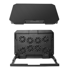 Base de Refrigeración para Portátil de Plástico con 8 Ventiladores y Dos Puertos USB, Ventiladores Dobles para Portátiles de 12 a 15.6 Pulgadas, en Stock - Product Image 3