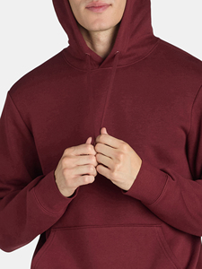 Sweats à capuche sans cordon en coton biologique thermique de haute qualité pour hommes Streetwear personnalisés vierges et sweatshirts à capuche - Product Image 3