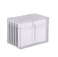 10 couches acrylique faux cils boîte de rangement cils colle porte-palette conteneur fermé emballé cils outil et accessoires