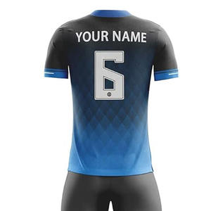 ชุดฟุตบอลโพลีเอสเตอร์100% คุณภาพสูงเหมาะกับอุตสาหกรรมด้านหน้าปรับแต่งได้เหมาะกับเทคโนโลยีการตัดอัตโนมัติทุกสี - Product Image 3