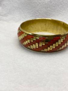 Brazalete ancho de diseñador floral de latón puro 100% hecho a mano, brazalete ajustable, Regalo para mamá - Product Image 6