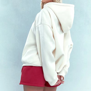 Costumes de sport personnalisés en gros 100% coton ensembles de haute qualité avec logo brodé ensemble de survêtement de jogging 2 pièces pour femmes - Product Image 5