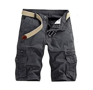 Short d'entraînement cargo avec logo personnalisé de qualité supérieure pour hommes, joggings courts en coton, polyester, spandex, respirants et doux pour hommes, solides - Product Image 4