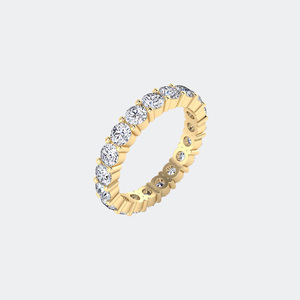 1.85CTW Round Cut Prong Set Eternity <b>Ring</b> - Product Image 4