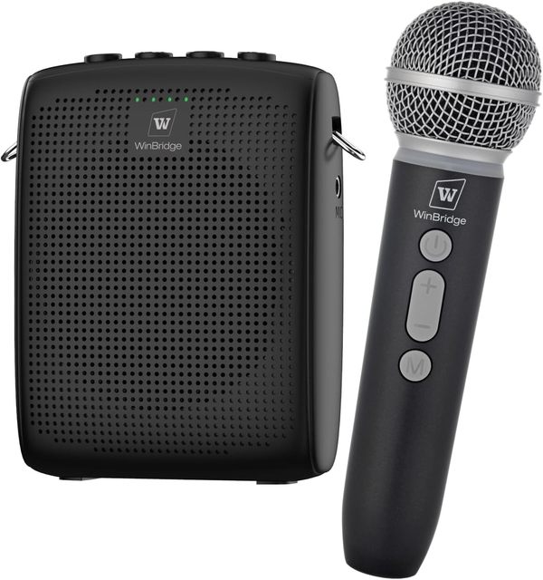 WinBridge WB009 Mini Amplifier Portable PA System Speaker with Wireless Headset Microphone
