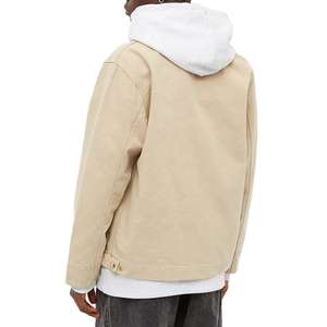 Veste pour homme, veste de travail, veste OEM, logo personnalisé, sergé de coton, col en toile décontracté, toile lavée 14 oz, veste de travail pour homme - Product Image 2