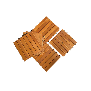 Azulejos de cubierta de Acacia para exteriores de diseño moderno de madera Viet, cubierta compuesta impermeable WPC de ingeniería - Product Image 2