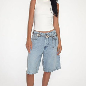 Premium Quality Women Oversized Shorts Best Selling Women Oversized Shorts Made In High Quality Material Women Oversized Shorts - Product Image 2