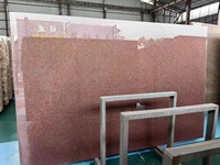 Grandes dalles et carreaux de taille de coupeur de dalles de granit rouge impérial indien naturel poli