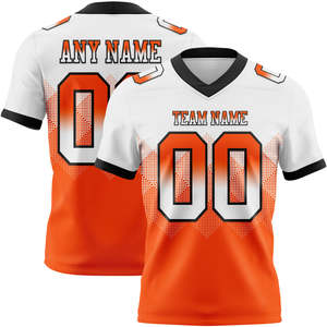 Maillot de football américain pour hommes femmes jeunes respirant avec manches courtes imprimé personnalisé maillot de football américain personnalisé - Product Image 2