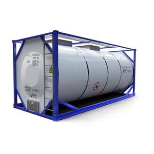 ภาชนะถังเก็บ ISO สำหรับการขนส่งของเหลวจำนวนมาก40ft ความจุและความปลอดภัยสูง - Product Image 3