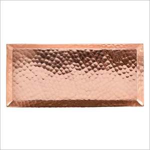 Plateau rond en cuivre martelé, qualité supérieure, plateau de designer, taille personnalisée, vente en gros, nouveau plateau de service en cuivre - Product Image 2