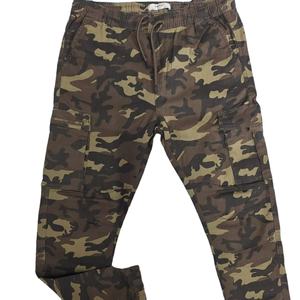Nouveau design Pantalon cargo tactique décontracté pour hommes fermeture élastique en toile légère à taille moyenne pour les activités de plein air - Product Image 4