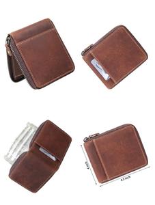 Top Pick Slim Cartera de cuero genuino Elegante Cierre de cremallera de moda Calidad Premium Venta al por mayor Precio bajo Cartera inteligente - Product Image 6