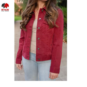 Chaqueta Vaquera Elegante para Mujer con Acabado Impecable, Estilo Clásico y Tela Vaquera Cómoda - Product Image 1
