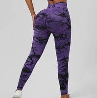 Leggings de yoga mi-taille en tricot de haute qualité pour femmes, avec poches, sans coutures, en Spandex/Nylon doux, longueur genou, style vintage