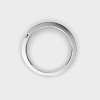 Bague de luxe pour homme en argent sterling 925 avec zircon taille poire, sertie clos en argent plaqué, bijoux minimalistes pour mariage et fiançailles